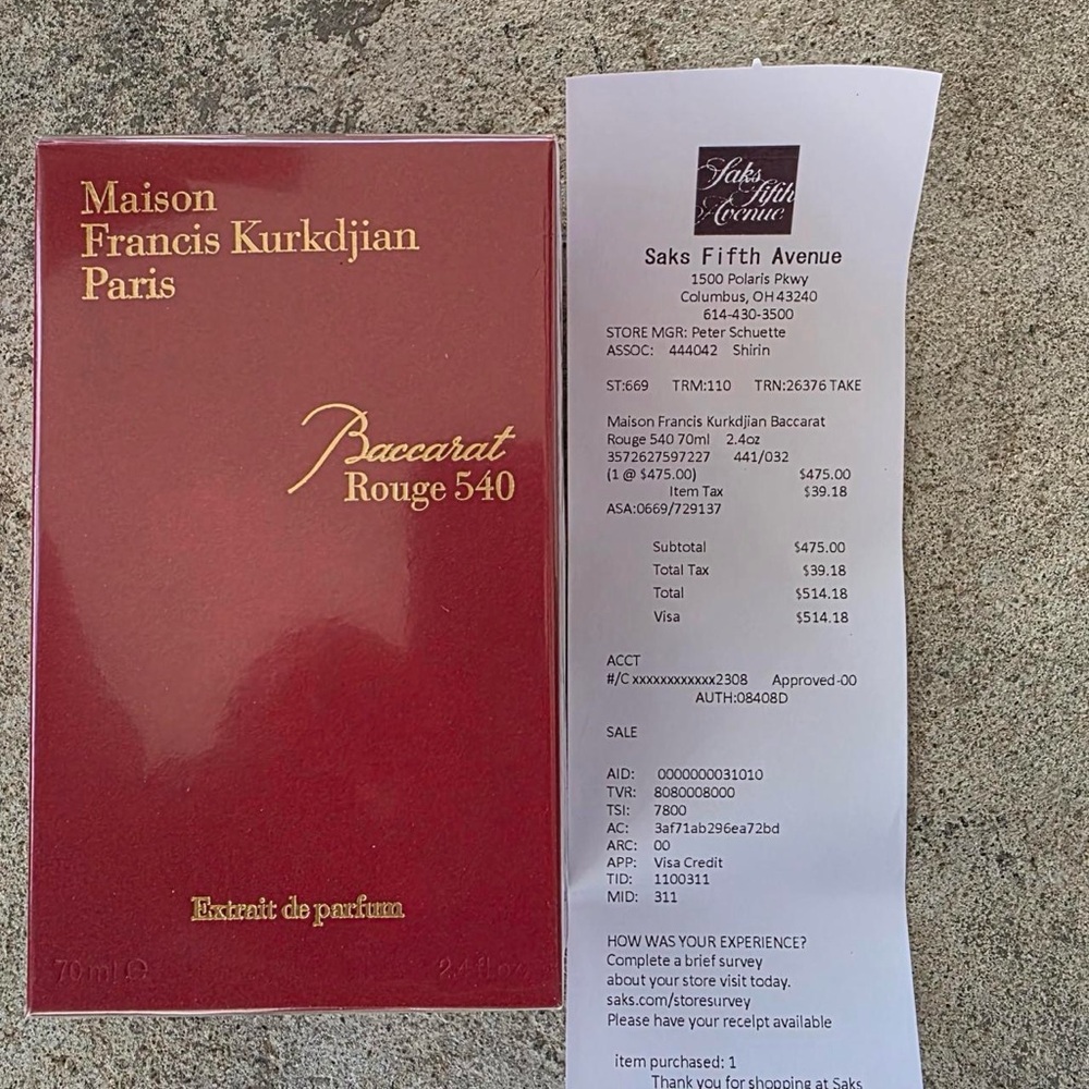 Maison Francis Kurkdjian Red Perfume Box